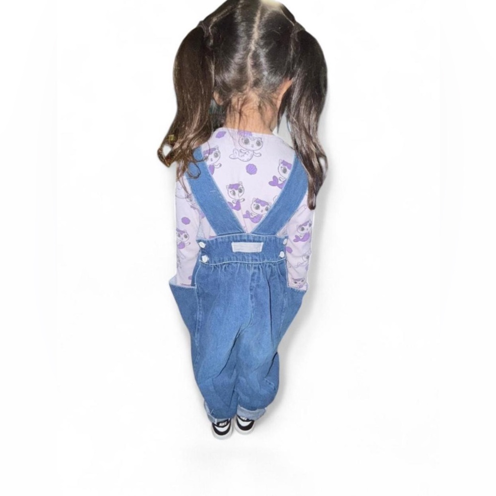 Kids Vintage Denim Overalls - Picture 5 of 7